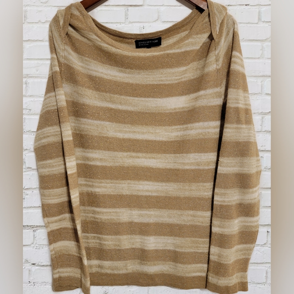 Jones New York Signature Striped Top Size XL
